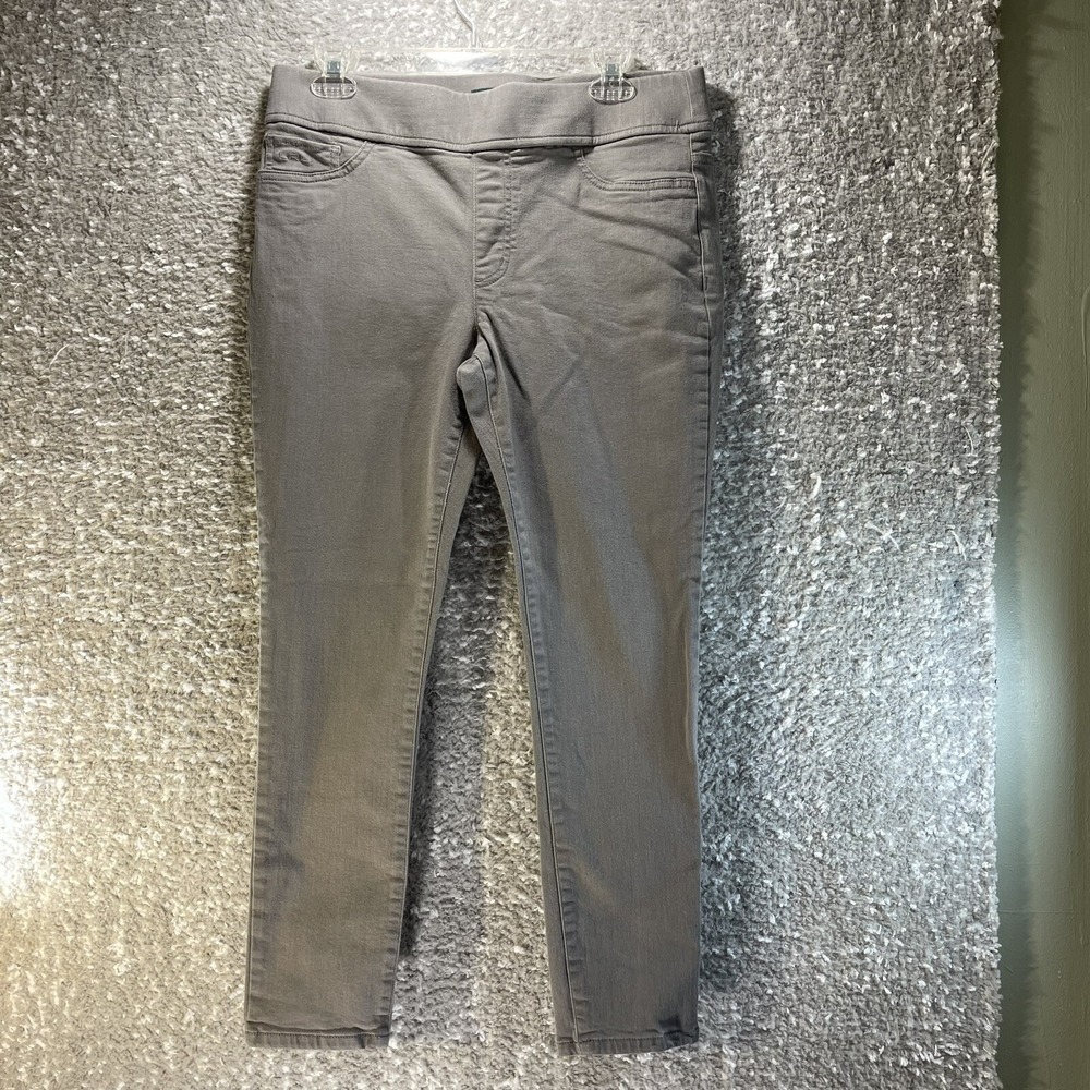 LRL Lauren Jeans Co. modern Legging Petite Women pull on jeans 12P Gray